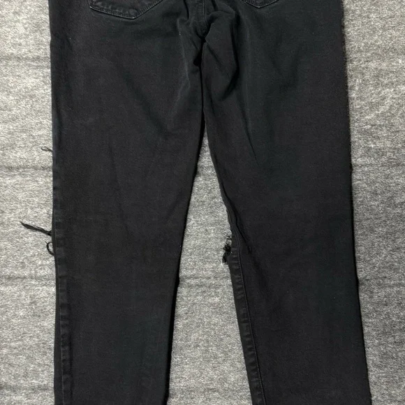 PAIGE Black Distressed Jeans skyline Ankle Peg - Picture 2 of 4